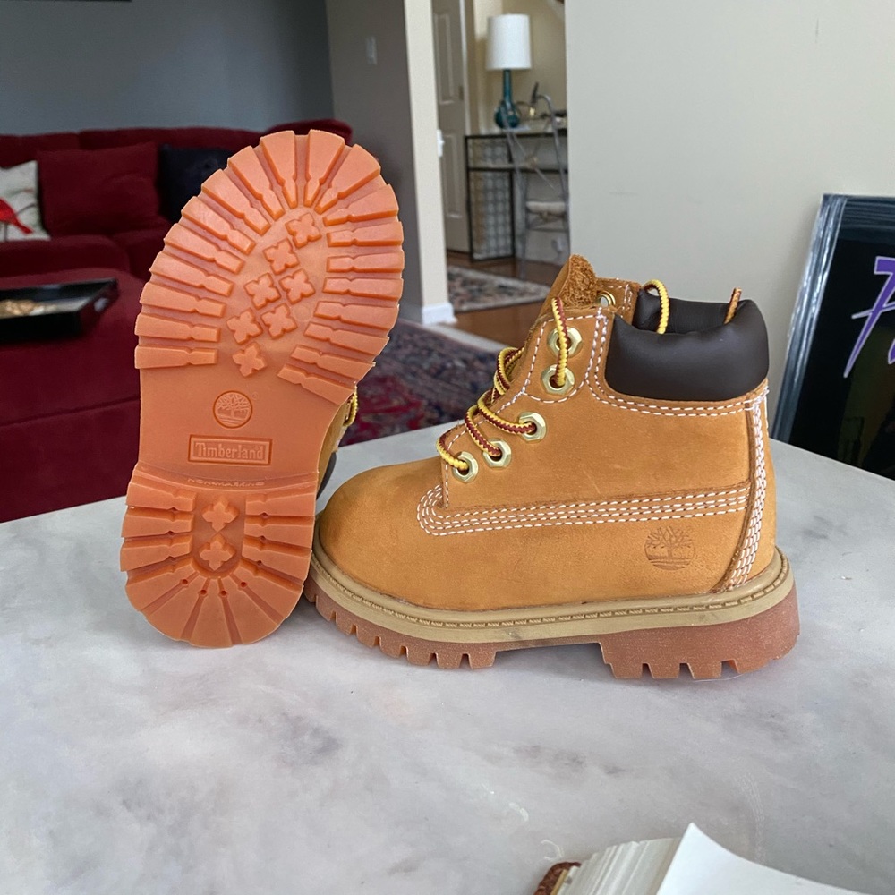 Toddler size wheat Timberland Boots
